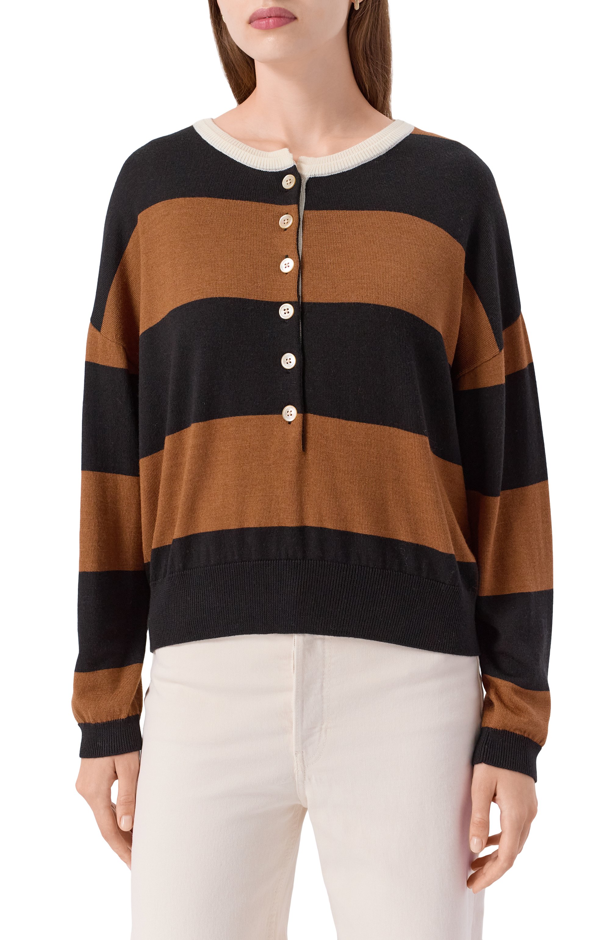 Пуловер из шерсти и шелка BEATRICE .B, арт. 25FA8684S0FTBI, фото 3