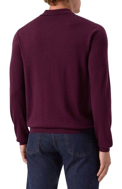 Шерстяное поло VAN LAACK фиолетового цвета по цене 28600 руб., арт. VL-SABRI-XX/S00173, фото 4 Шерстяное поло VAN LAACK, арт. VL-SABRI-XX/S00173, фото 4