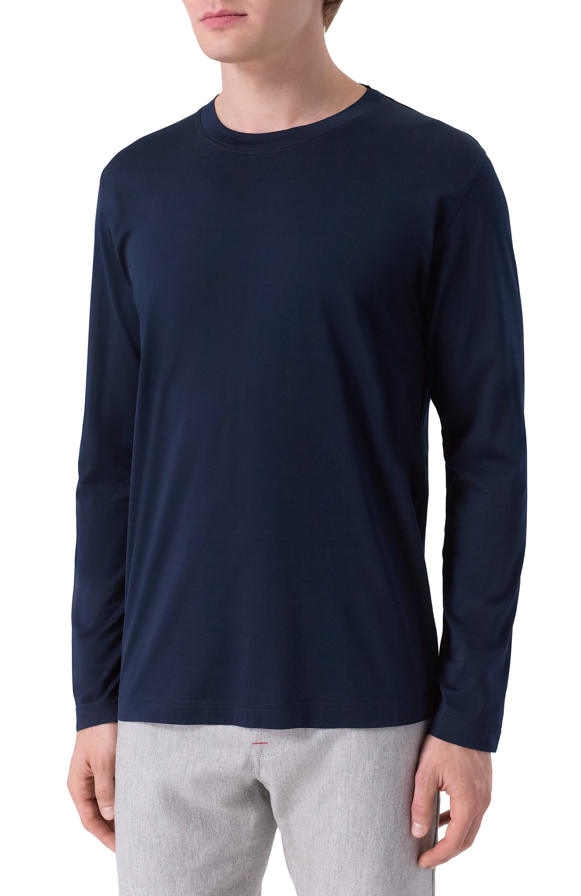 Хлопковый лонгслив KITON, арт. UMK0830K4, фото 3