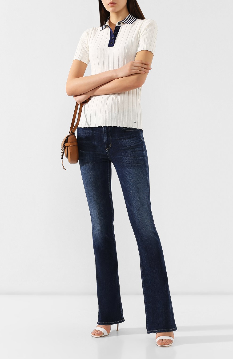 Расклешенные джинсы с потертостями CITIZENS OF HUMANITY, арт. 1589-372, фото 2