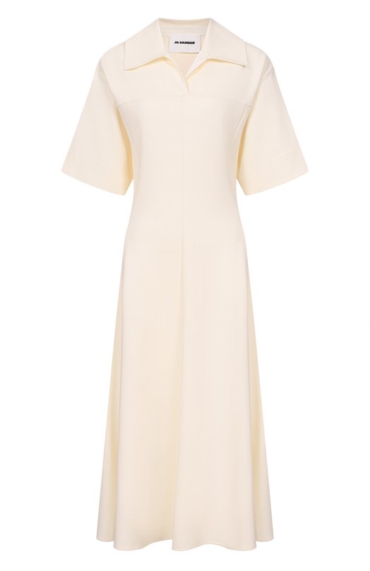 Платье из вискозы Jil Sander J02CT0565/J20340 Кремовый J02CT0565/J20340