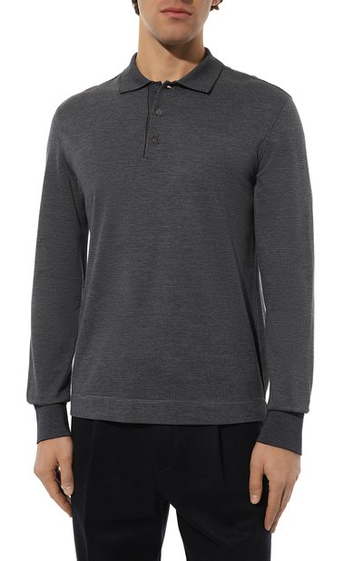 Поло из хлопка и шелка ZEGNA, арт. UC381A6/C748B09, фото 3