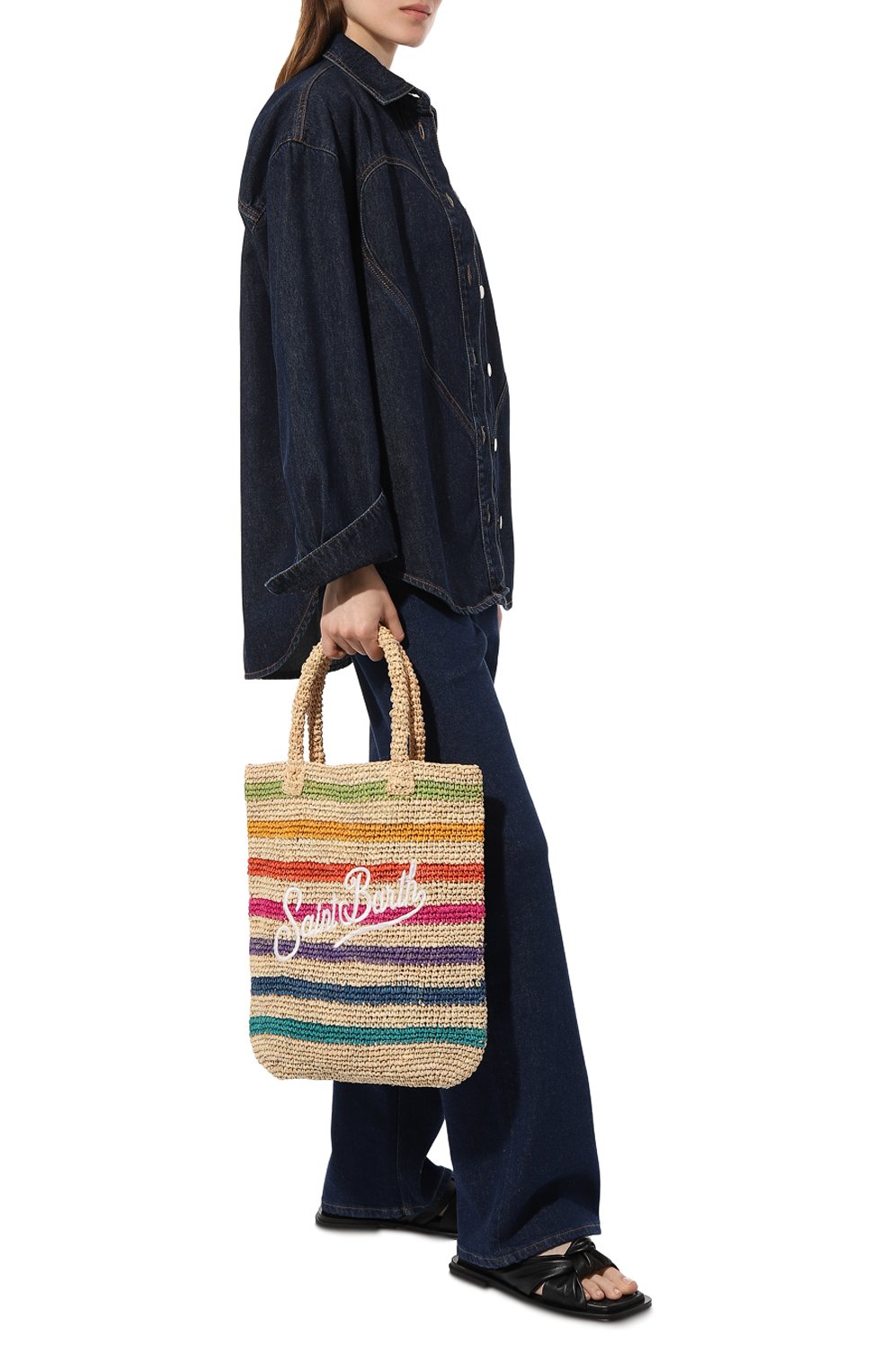 Сумка-шопер MC2 SAINT BARTH, арт. STBA/BUCKET RAFFIA/07427D, фото 7