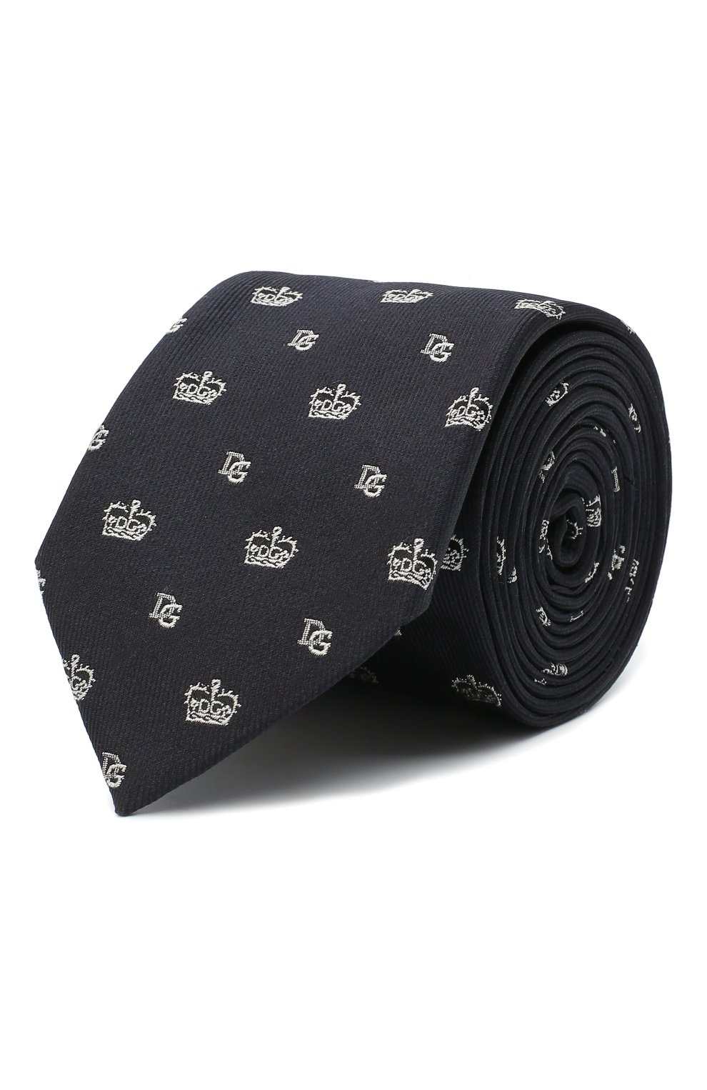 Шелковый галстук DOLCE & GABBANA синего цвета по цене 23050 руб., арт. GT149E/G0JMP, фото 1 Шелковый галстук DOLCE & GABBANA, арт. GT149E/G0JMP, фото 1