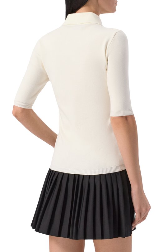 Поло из вискозы Off-White 0WHV005S25KNI001 Белый  0WHV005S25KNI001 Фото 4