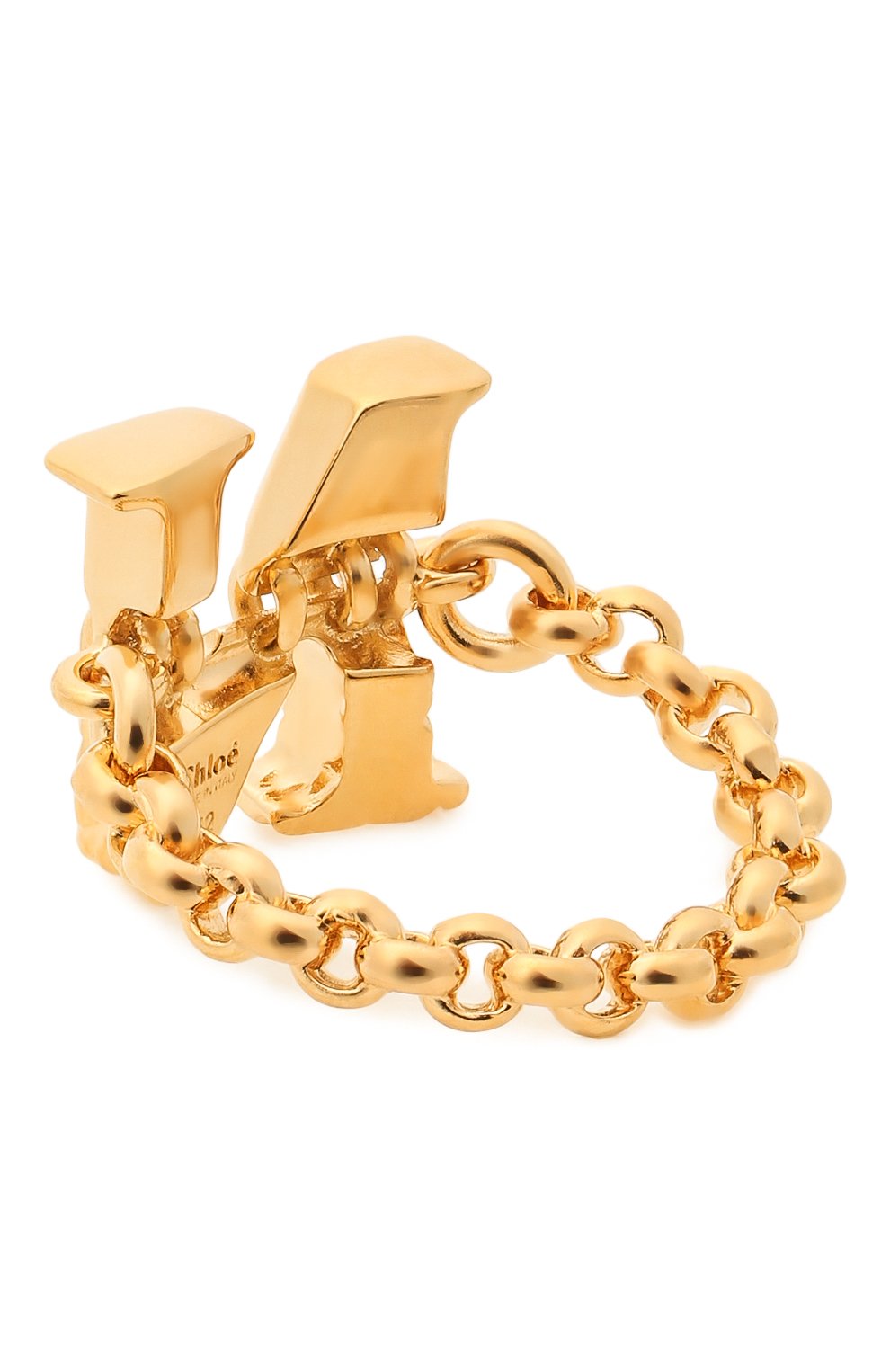 Кольцо alphabet n CHLOÉ золотого цвета по цене 39050 руб., арт. CHC21SFR0NCB7, фото 2 Кольцо alphabet n CHLOÉ, арт. CHC21SFR0NCB7, фото 2