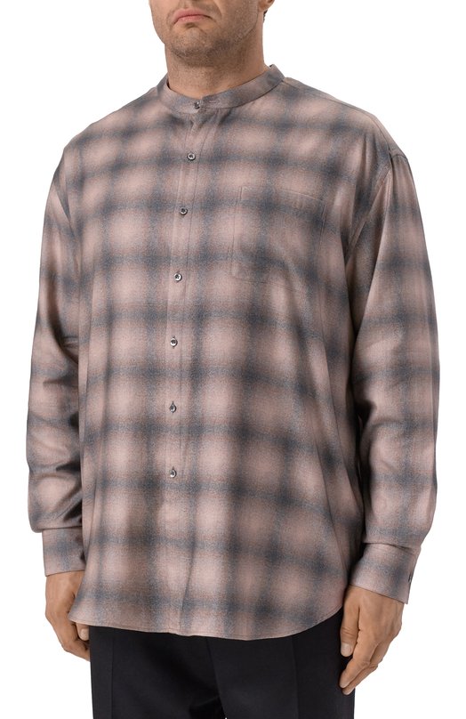 Рубашка из хлопка и лиоцелла Giorgio Armani GM002313/TE17692 Бежевый  GM002313/TE17692 Фото 3