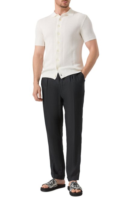 Мужские комбинированные шлепанцы DOLCE & GABBANA, арт. A80544/AJ235