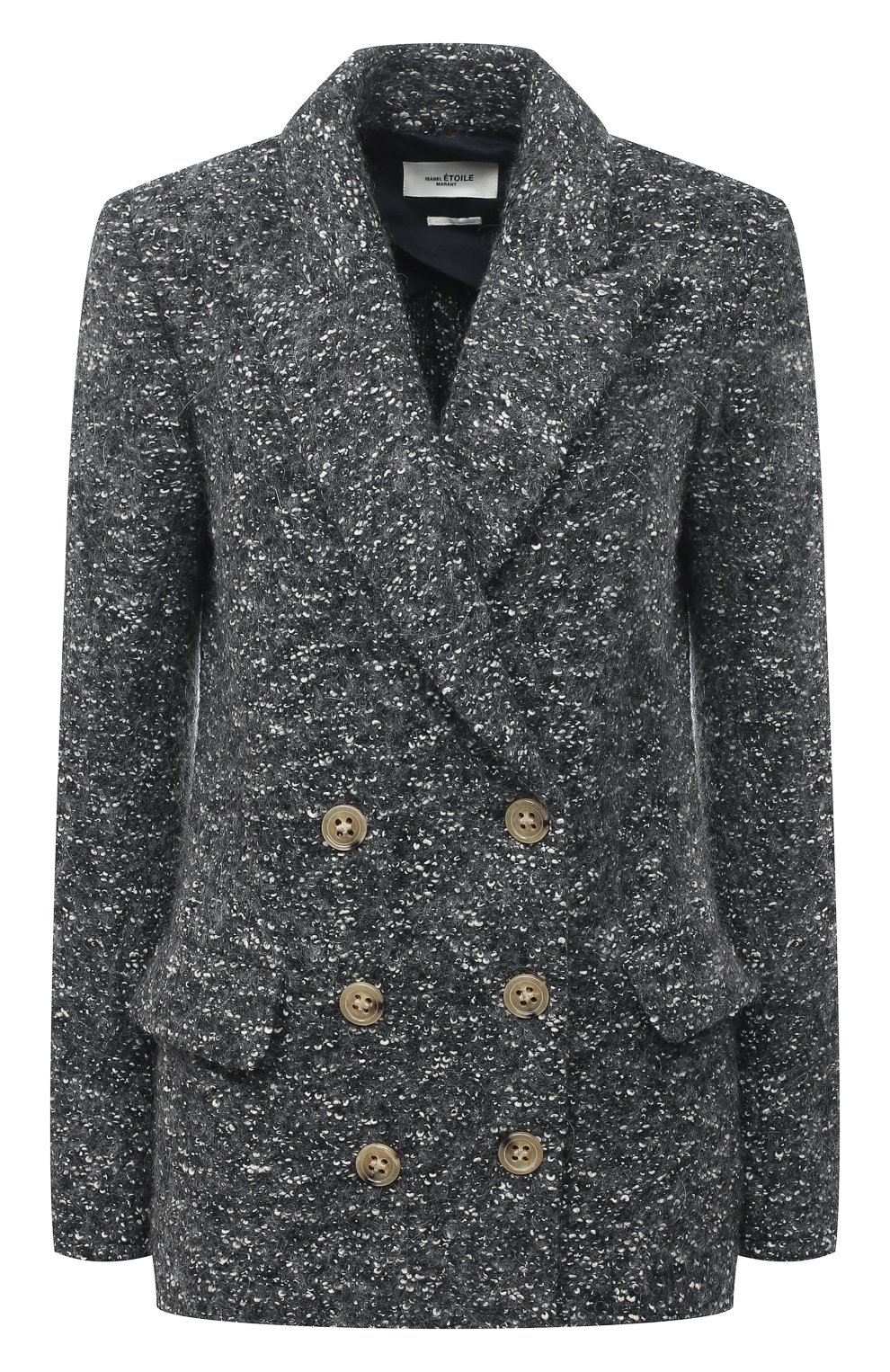 Жакет ISABEL MARANT ETOILE темно-серого цвета по цене 44150 руб., арт. VE1515-21P008E/HENDAC, фото 1 Жакет ISABEL MARANT ETOILE, арт. VE1515-21P008E/HENDAC, фото 1
