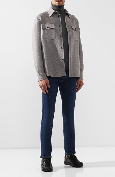 Кроссовки из кожи крокодила KITON, арт. USSVLAXN00102/CNIL, фото 2