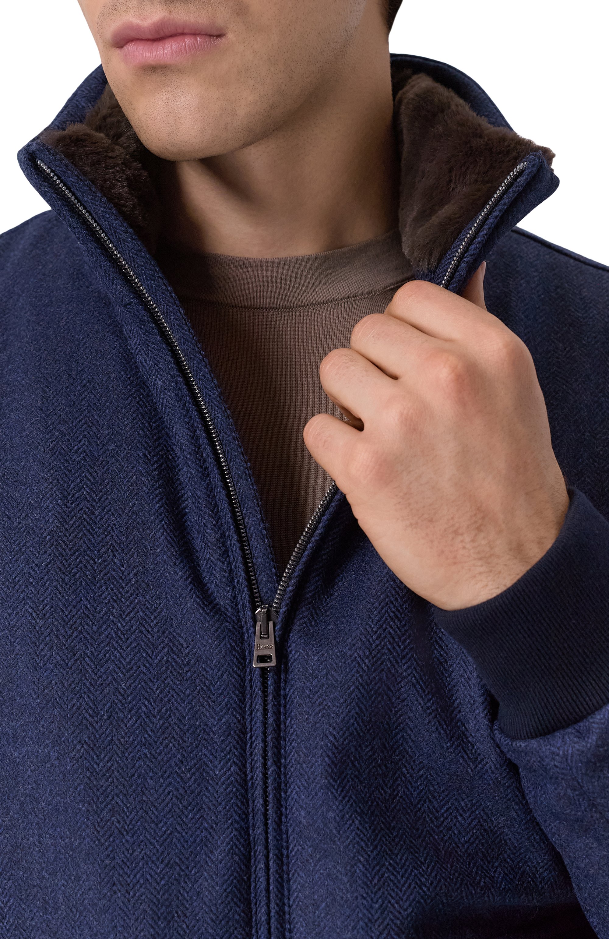 Бомбер из шерсти и кашемира HERNO, арт. GI000611U/33351, фото 5