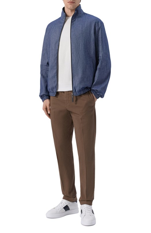 Кожаные кеды Polignano Fabi FU0456/NAPPA BAR0N Белый  FU0456/NAPPA BAR0N Фото 2