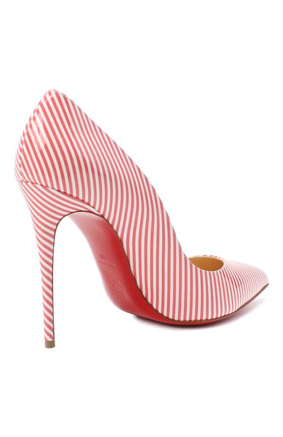 Кожаные туфли pigalle follies 100 CHRISTIAN LOUBOUTIN, арт. pigalle follies 100 patent stripes, фото 4