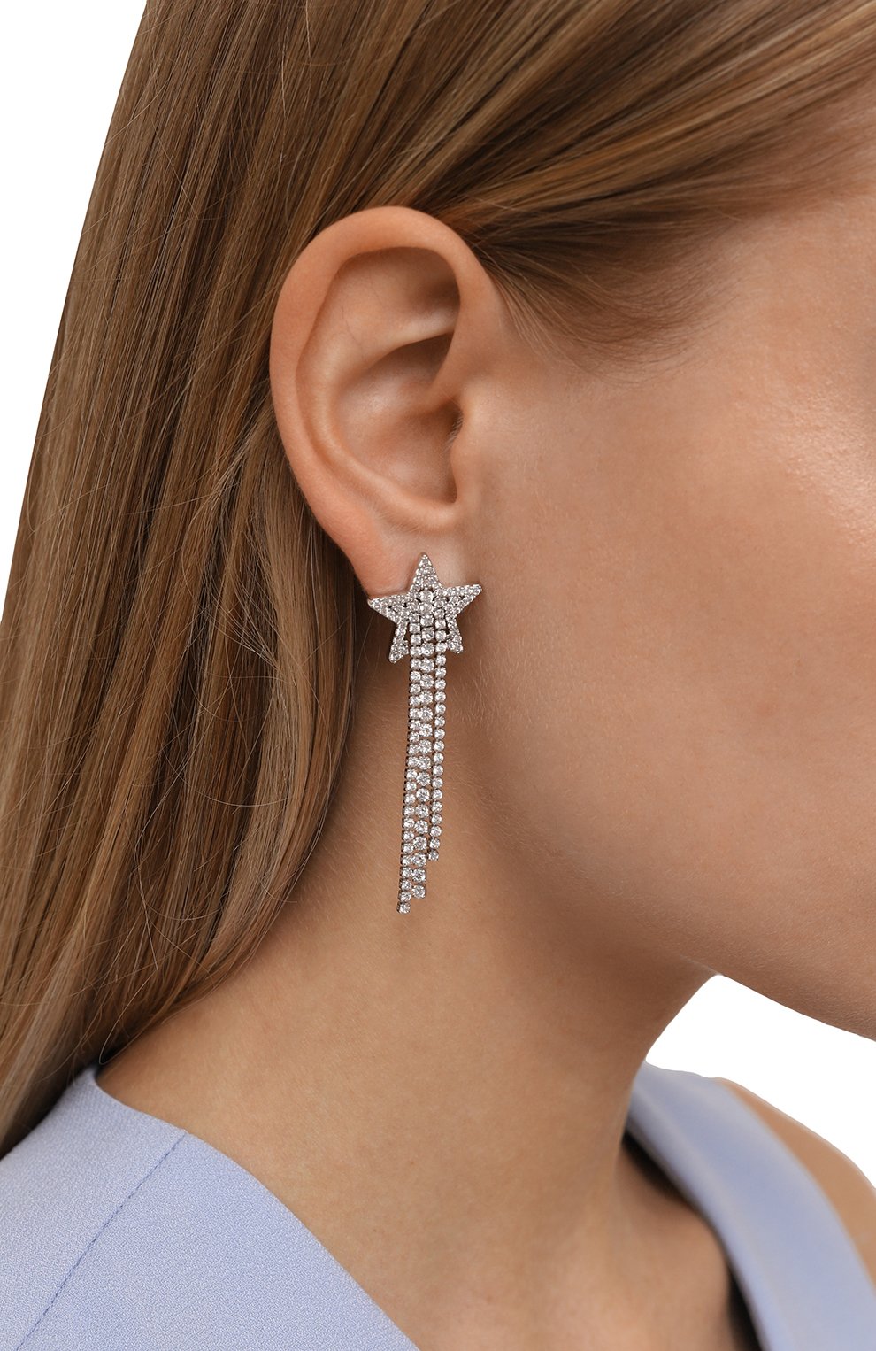 Серьги NUMBERING серебряного цвета по цене 21100 руб., арт. 4112M/RH0DIUM/M, фото 2 Серьги NUMBERING, арт. 4112M/RH0DIUM/M, фото 2