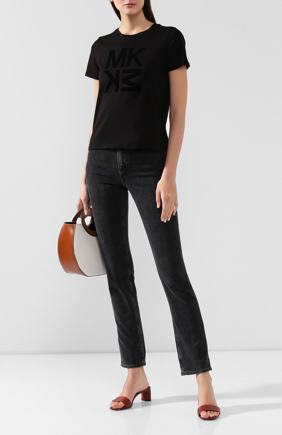 Хлопковая футболка MICHAEL MICHAEL KORS, арт. MF95MAB97J, фото 2
