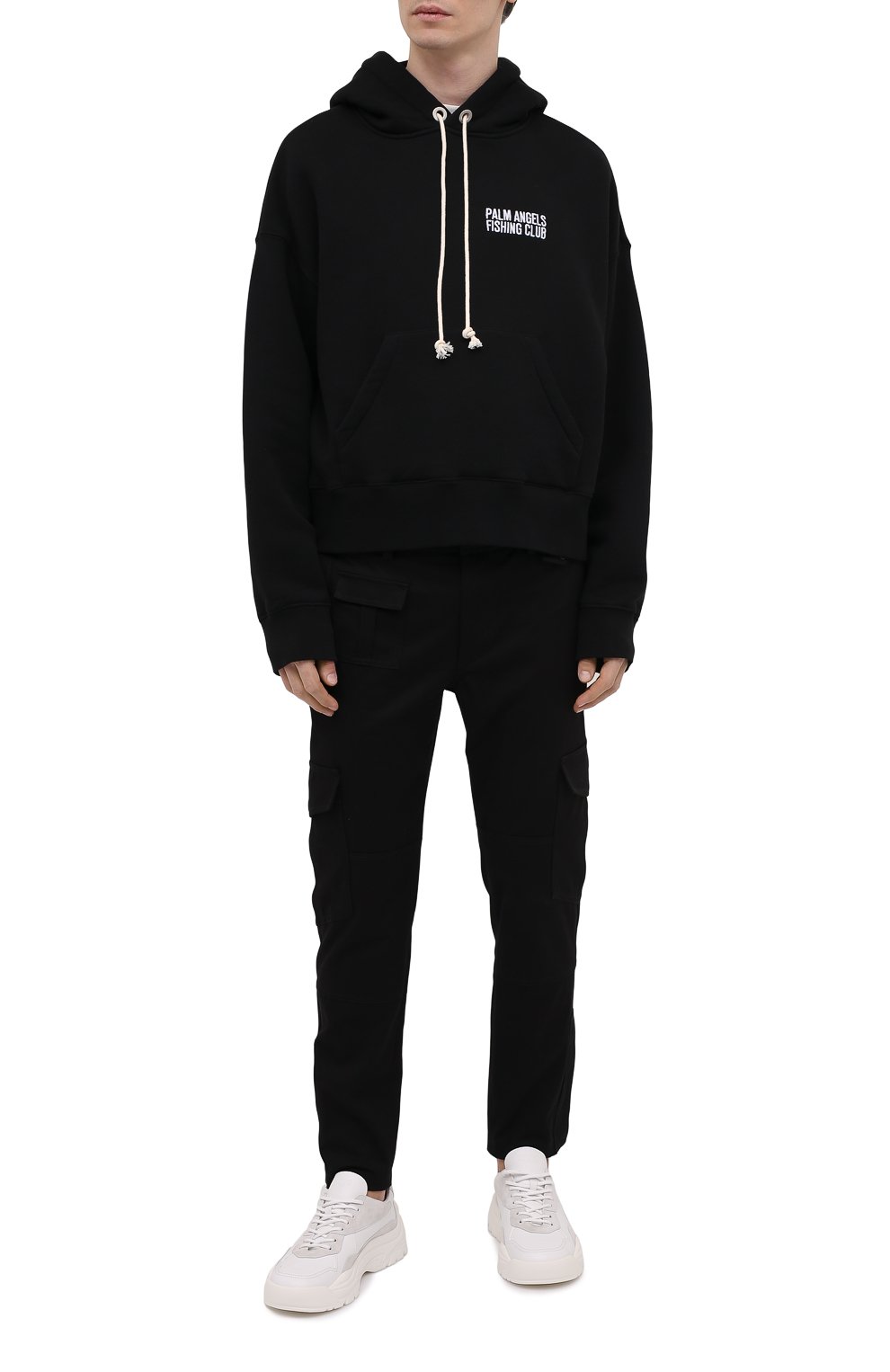Хлопковое худи PALM ANGELS, арт. PMBB058S21FLE0011044, фото 2