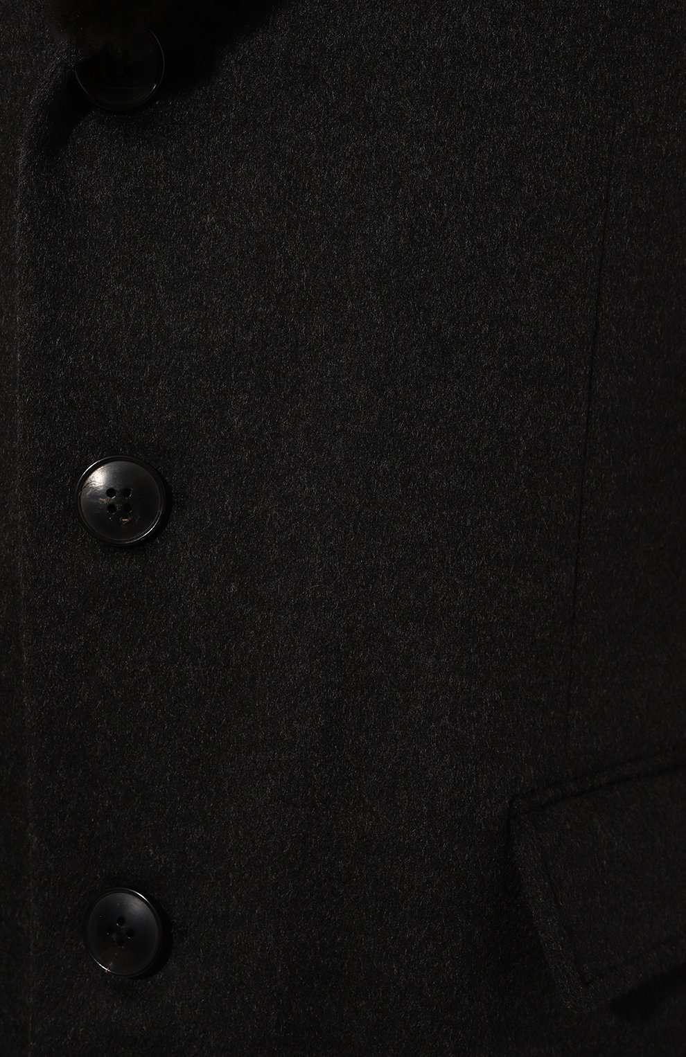 Пальто с воротником из нутрии ANDREA CAMPAGNA, арт. 24U039, фото 5