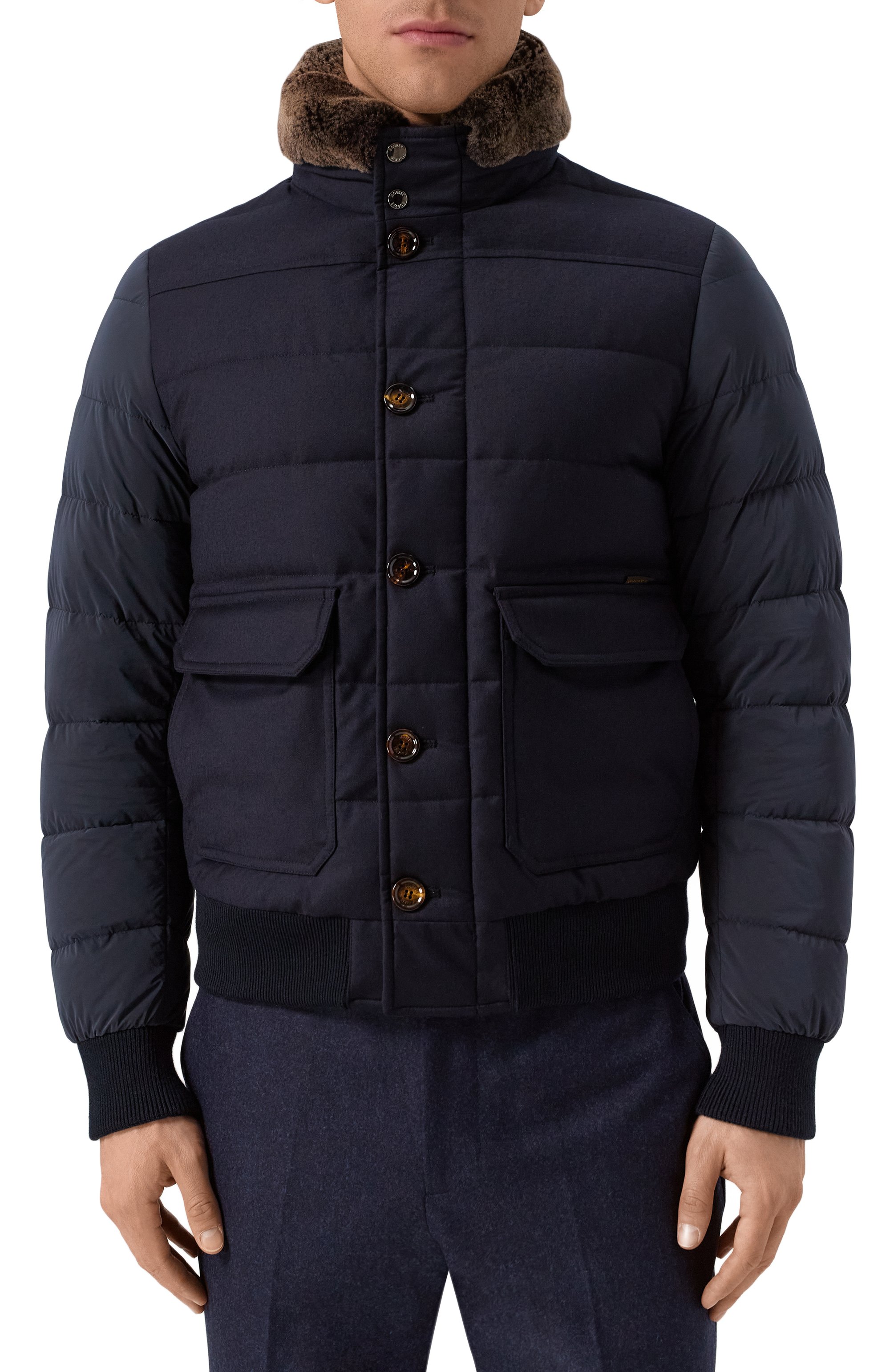 Бомбер fantoni-osl с отделкой из овчины MOORER, арт. FANT0NI/0SL, фото 3