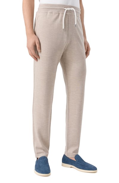 Брюки из кашемира и шелка BRUNELLO CUCINELLI, арт. MM8353243G, фото 3