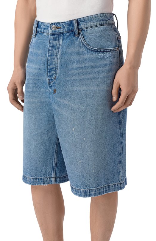Джинсовые шорты Ksubi MPS26WA008 Голубой  MPS26WA008 Фото 3