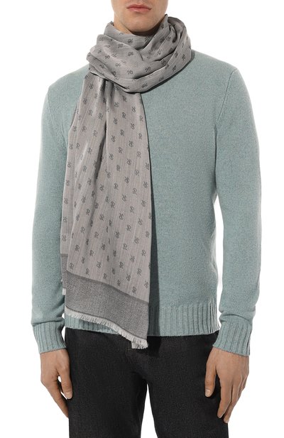 Шарф из хлопка и шелка STEFANO RICCI, арт. MWA4100040/7540, фото 2