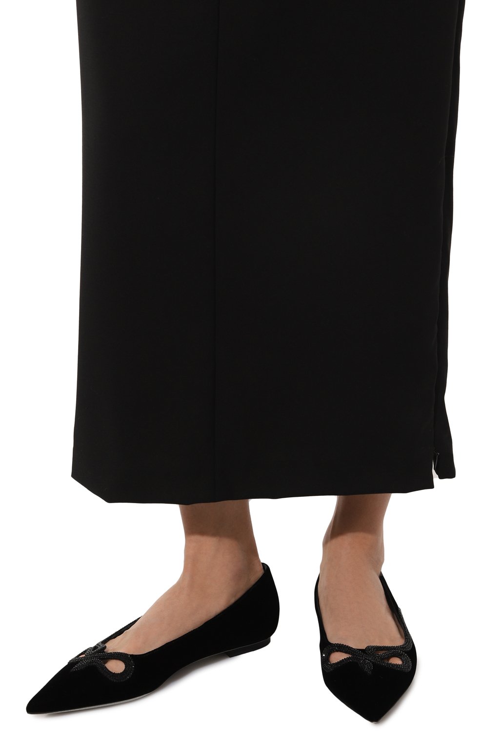 Текстильные балетки morgana RENE CAOVILLA, арт. C11899-010/VL01, фото 3