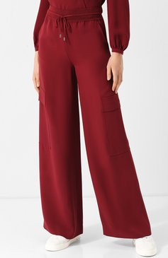 Однотонные шелковые брюки с накладными карманами LORO PIANA, арт. FAI1768, фото 3