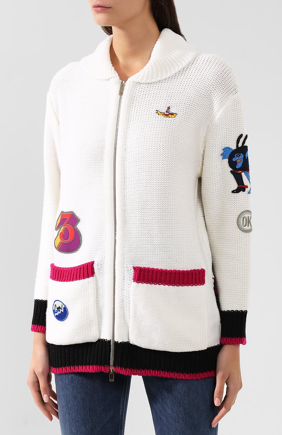Шерстяной кардиган STELLA MCCARTNEY белого цвета по цене 103000 руб., арт. 578433/S2100, фото 3 Шерстяной кардиган STELLA MCCARTNEY, арт. 578433/S2100, фото 3