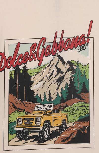 Хлопковая футболка DOLCE & GABBANA, арт. L4JTJD/G7PJS/8-12+, фото 3