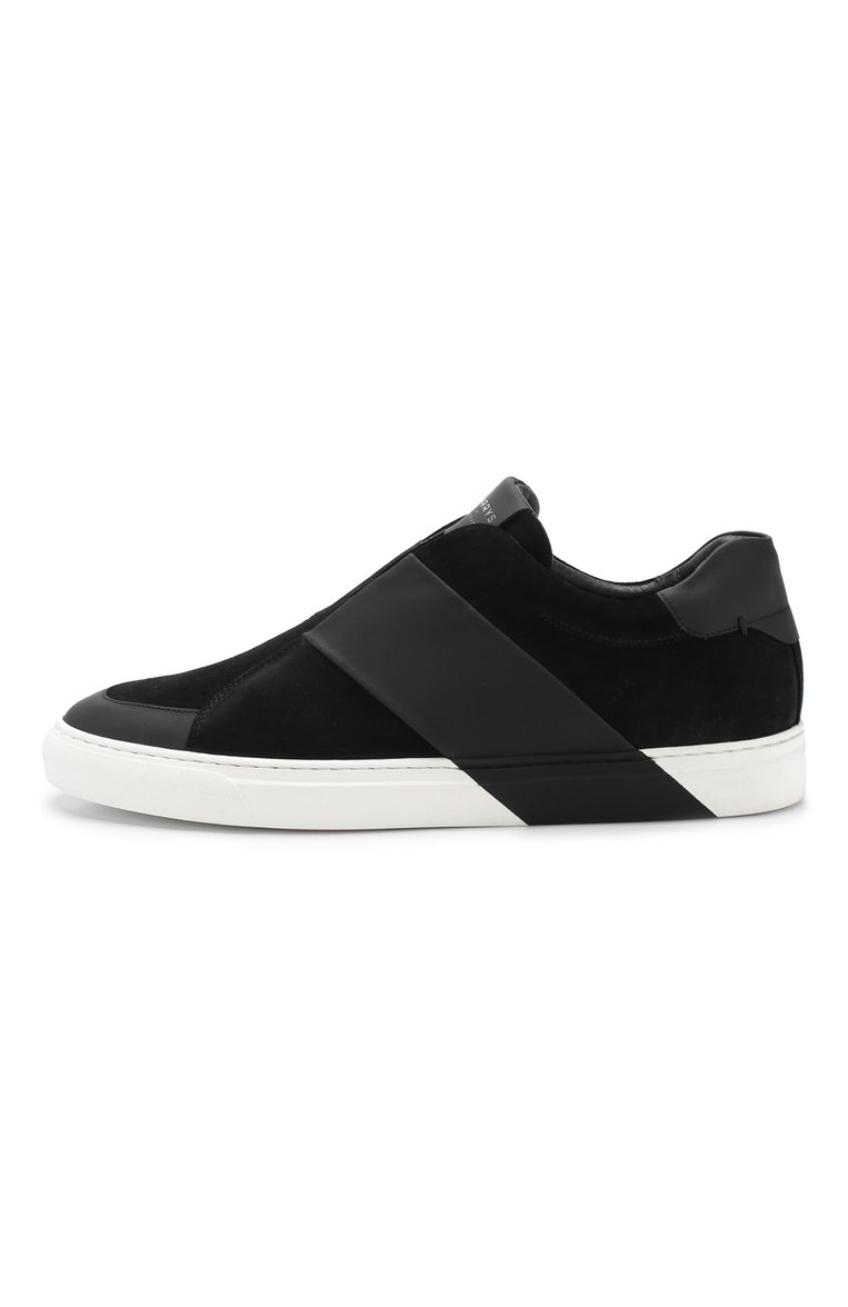 Мужские кожаные кеды bolt 2 HARRYS OF LONDON черного цвета, арт. B0LT 2 N0BLE SUEDE/TECH LEATHER | Фото 3 (Подошва: Массивная; Материал внутренний: Натуральная кожа; Статус проверки: Проверена категория; Материал утеплителя: Без утеплителя; Стили: Классический; Драгоценные камни: Проставлено; Материал сплава: Проставлено; Материал внешний: Натуральная кожа; Кросс-КТ: Низкие)