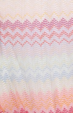 Детское платье из вискозы MISSONI разноцветного цвета, арт. MW1C01/Q0077/12-16 | Фото 3 (Рукава: Короткие; Материал внешний: Вискоза; Случай: Повседневный; Девочки Кросс-КТ: Платье-одежда; Материал подклада: Хлопок; Ростовка одежда: 13 - 15 лет | 158 см, 12 лет | 152 см)
