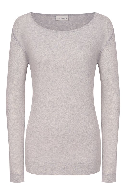 Хлопковый лонгслив Dries Van Noten 011132/3606 Серый 011132/3606
