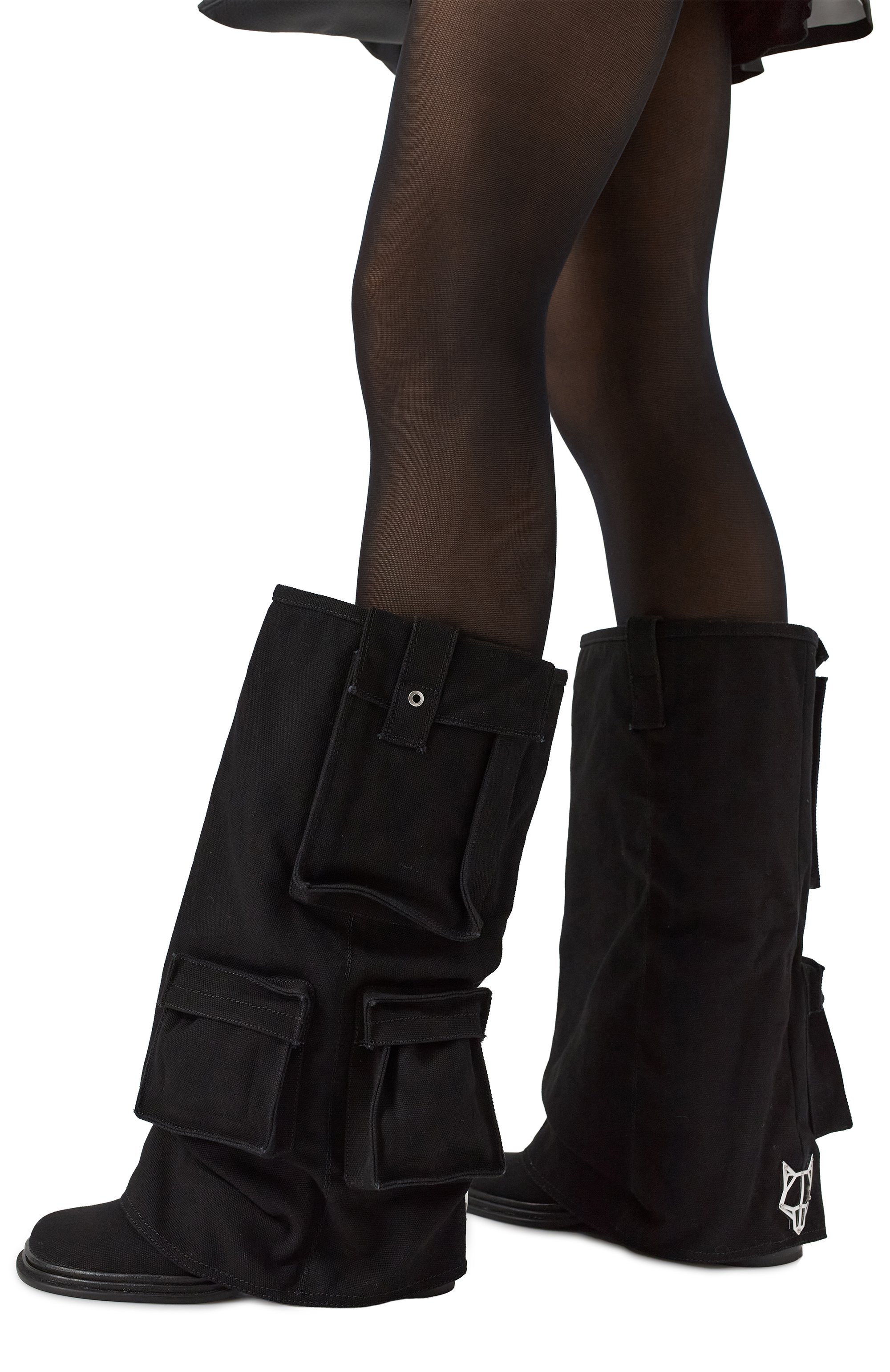 Текстильные сапоги natalia NAKED WOLFE черного цвета по цене 48000 руб., арт. NATALIA/CANVAS, фото 3 Текстильные сапоги natalia NAKED WOLFE, арт. NATALIA/CANVAS, фото 3