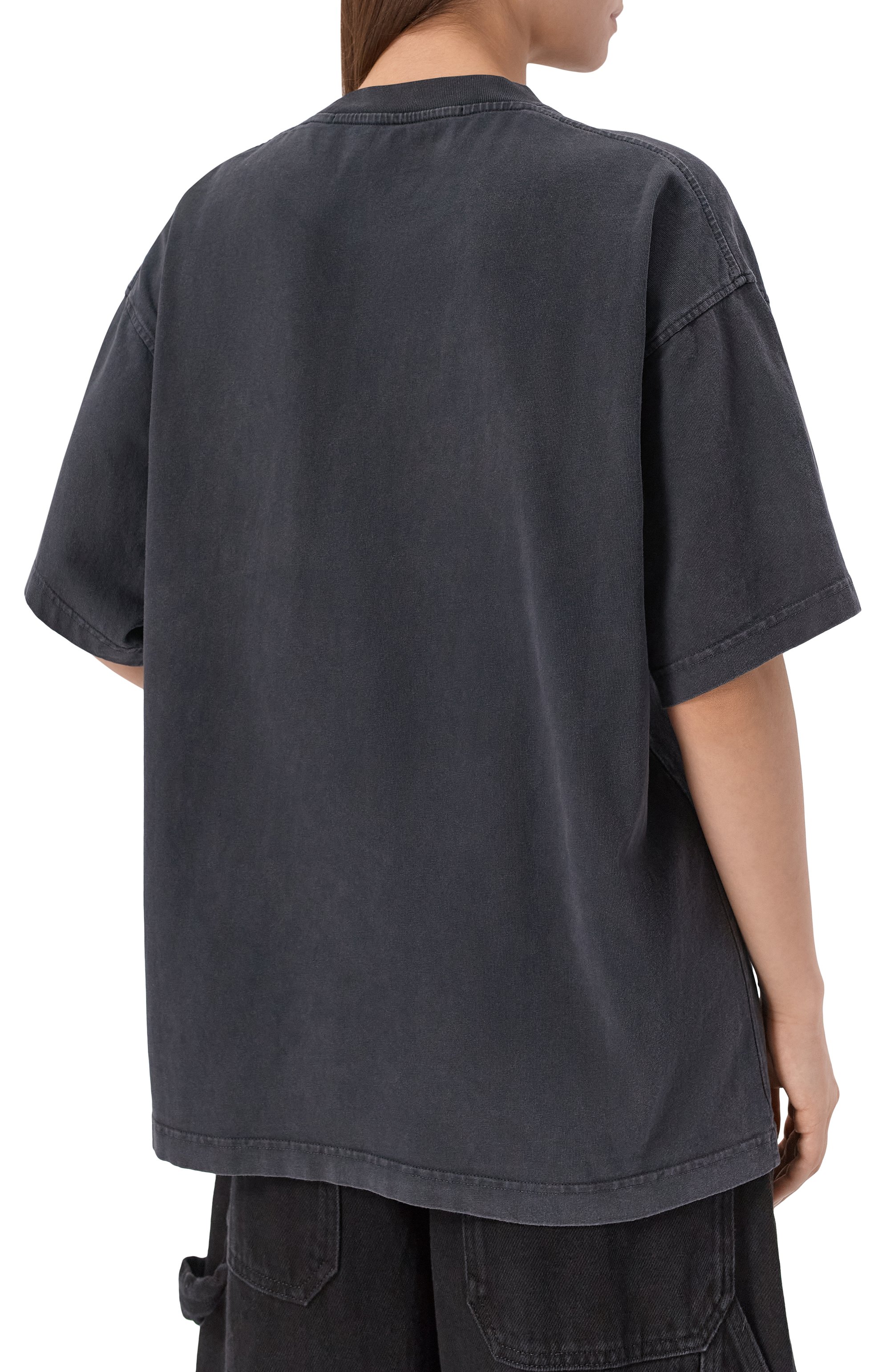 Хлопковая футболка ALEXANDER WANG, арт. UCC1261890, фото 4