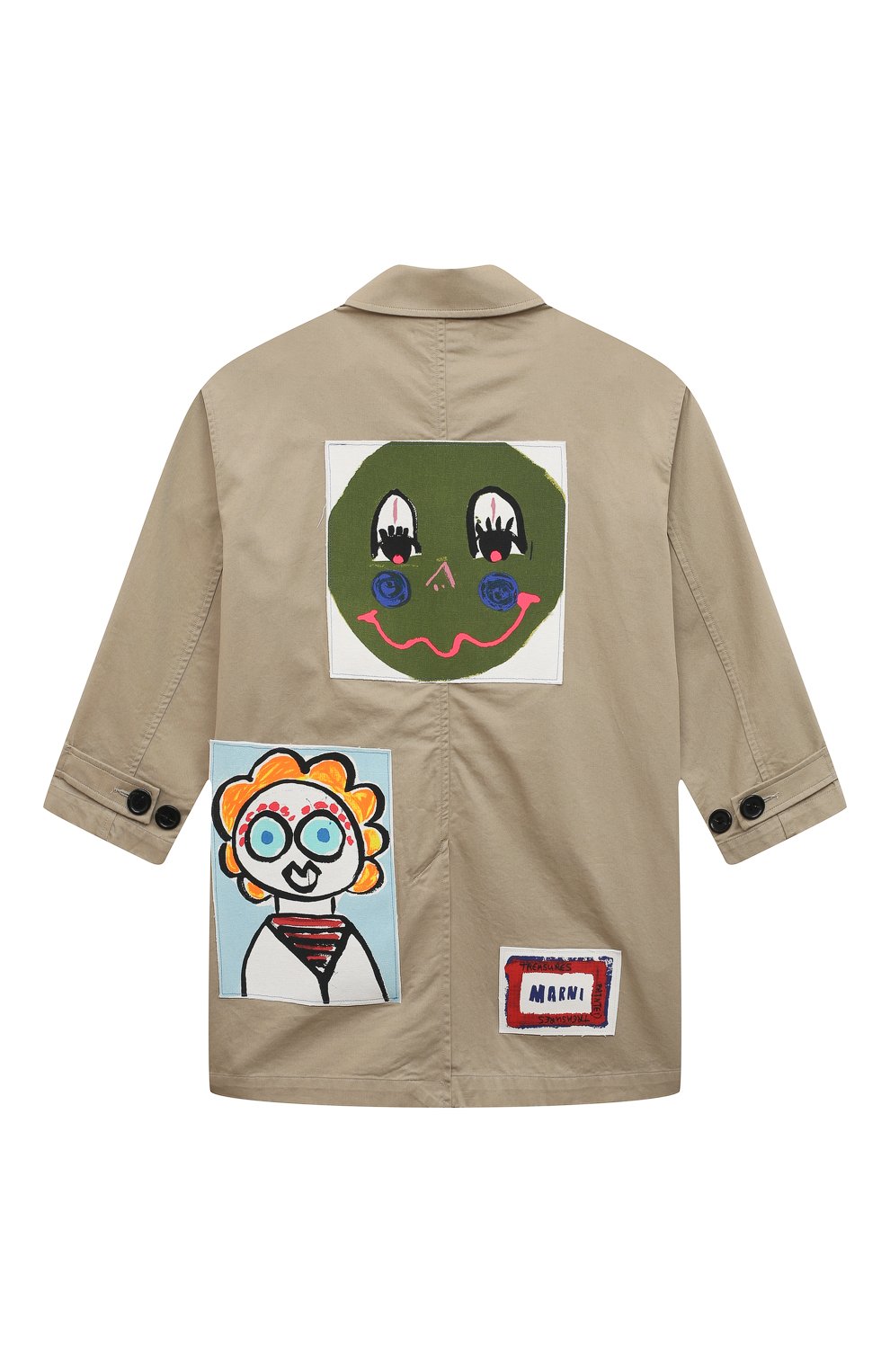 Хлопковый тренч MARNI, арт. M00646/M00P3, фото 2