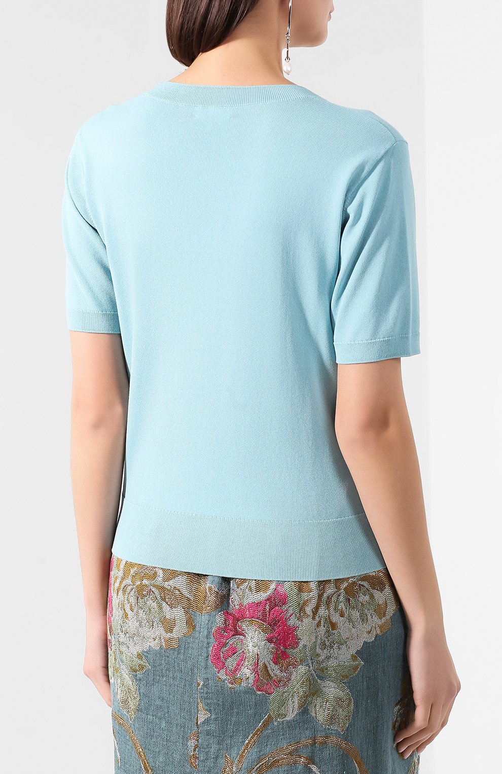 Топ из смеси вискозы и хлопка DRIES VAN NOTEN, арт. 201-11229-9706, фото 4