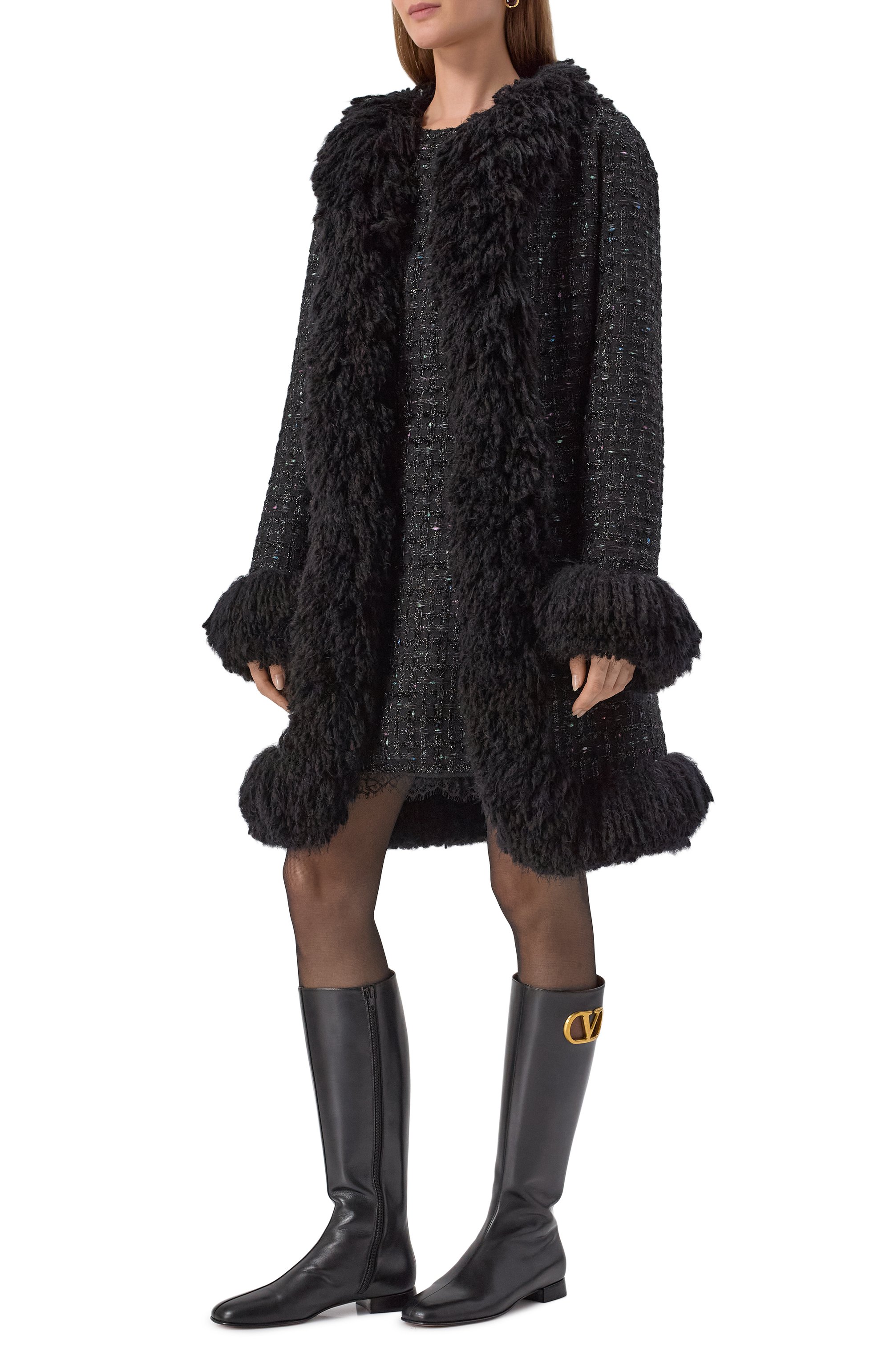 Кожаные сапоги vlogo signature VALENTINO, арт. 7W2S0LI5/DDT, фото 3