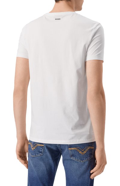 Комплект из двух футболок HUGO белого цвета по цене 8295 руб., арт. 50325440, фото 4 Комплект из двух футболок HUGO, арт. 50325440, фото 4