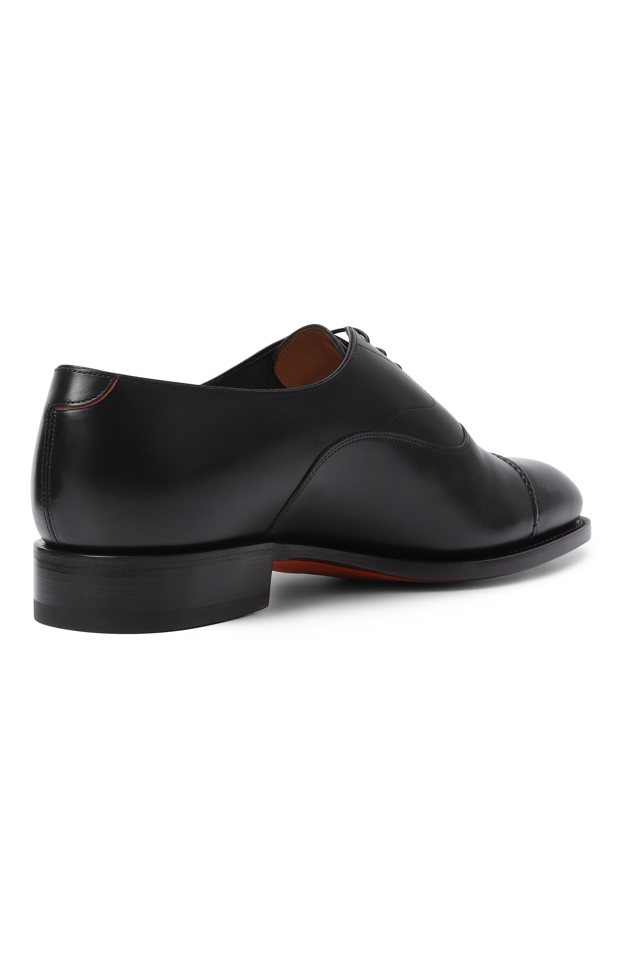 Кожаные оксфорды adrian SANTONI черного цвета по цене 140500 руб., арт. MCAG19231MC3HVVD, фото 4 Кожаные оксфорды adrian SANTONI, арт. MCAG19231MC3HVVD, фото 4