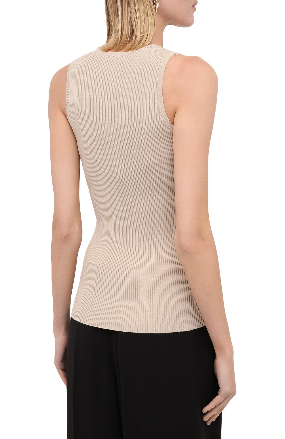 Топ из вискозы NANUSHKA, арт. JAYA_BEIGE_C0MF0RT KNIT, фото 4