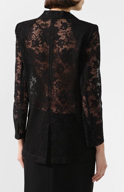 Жакет из смеси хлопка и вискозы GIVENCHY черного цвета по цене 215000 руб., арт. BW30B0208A, фото 4 Жакет из смеси хлопка и вискозы GIVENCHY, арт. BW30B0208A, фото 4