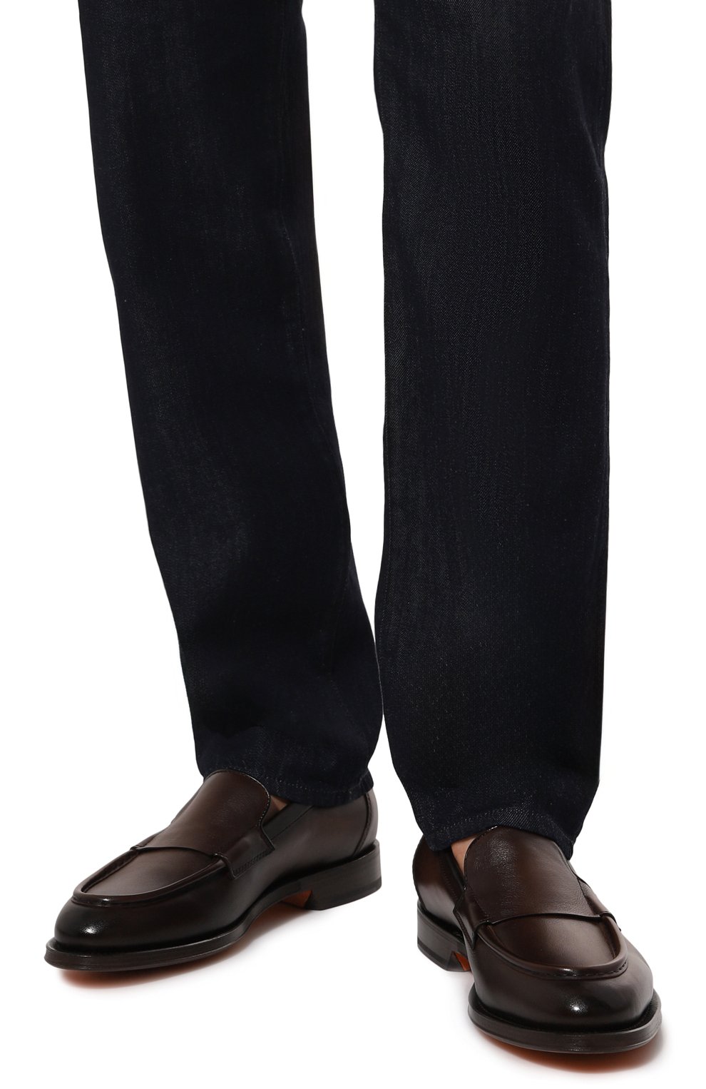 Кожаные лоферы colin SANTONI, арт. MCCG18357PD5SSG6T50, фото 3