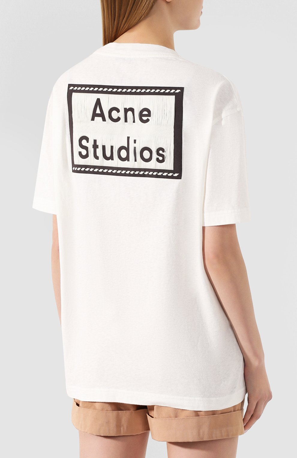 Хлопковая футболка ACNE STUDIOS, арт. AL0119/W, фото 4