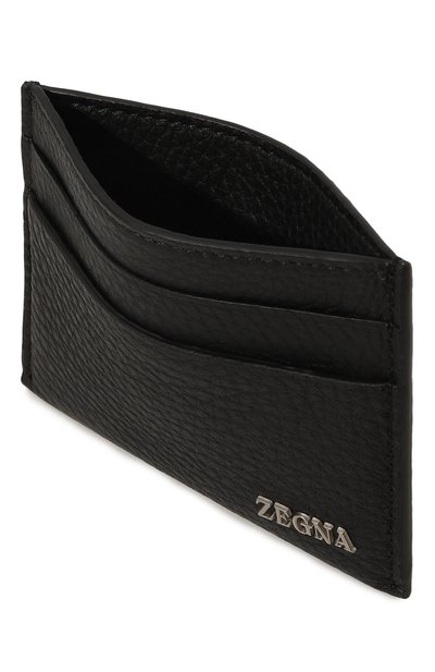 Кожаный футляр для кредитных карт ZEGNA черного цвета по цене 39950 руб., арт. LHCVM/E1817Z, фото 3 Кожаный футляр для кредитных карт ZEGNA, арт. LHCVM/E1817Z, фото 3