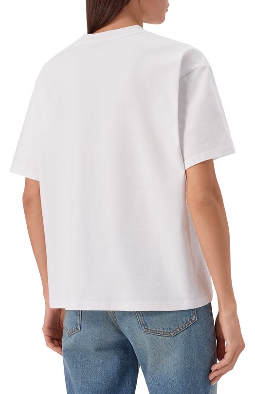 Хлопковая футболка Sasha Kim SK-00001626 Белый  SK-00001626 Фото 4