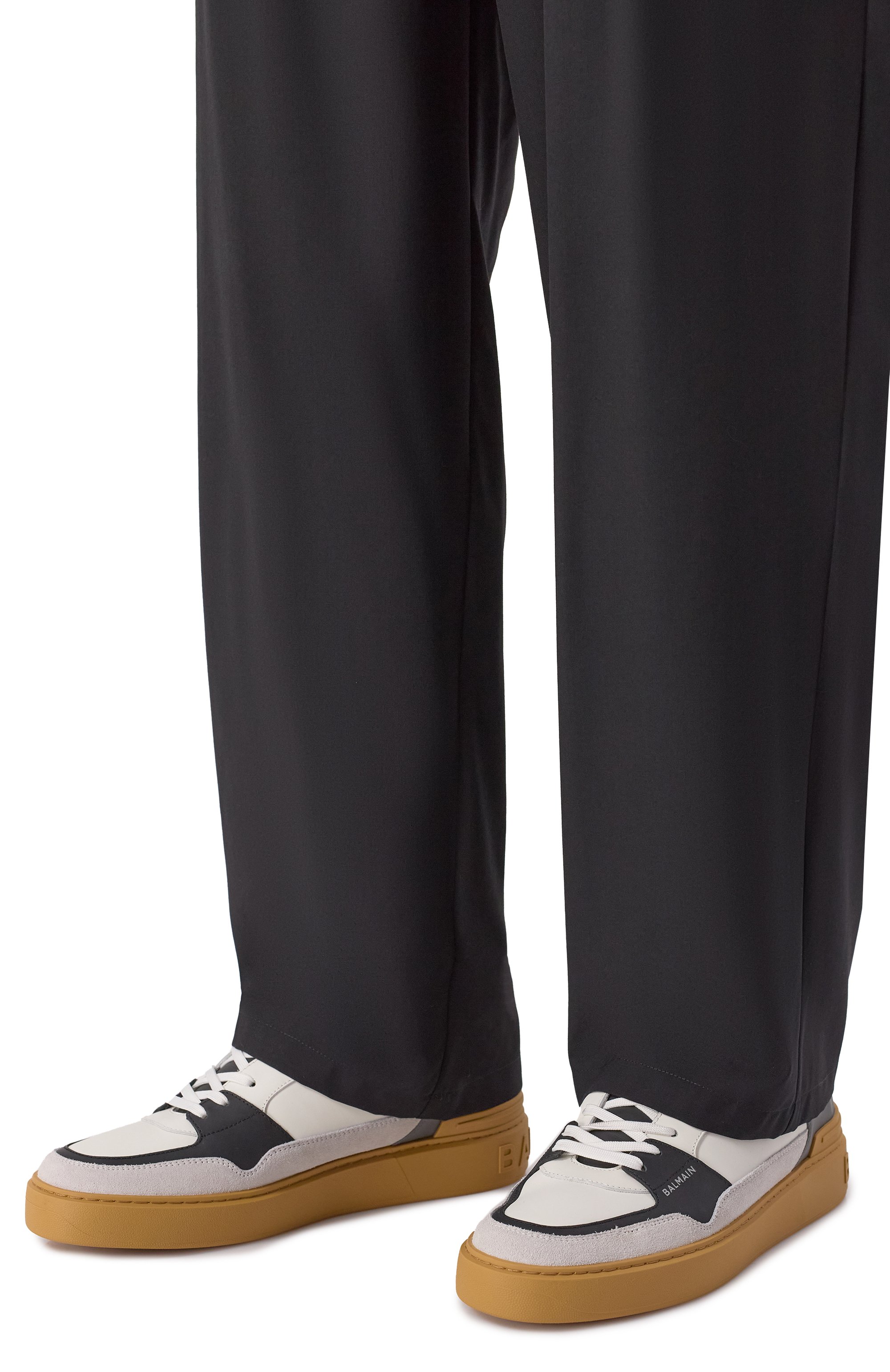 Кожаные кеды b-court flip BALMAIN, арт. FM1VI349/LC0P, фото 3