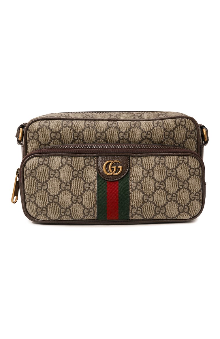 Мужская сумка ophidia GUCCI разноцветного цвета, арт. 723312/96IWT | Фото 1 (Материал: Текстиль, Экокожа; Ремень/цепочка: На ремешке; Драгоценные камни: Проставлено; Размер: small; Материал сплава: Проставлено)