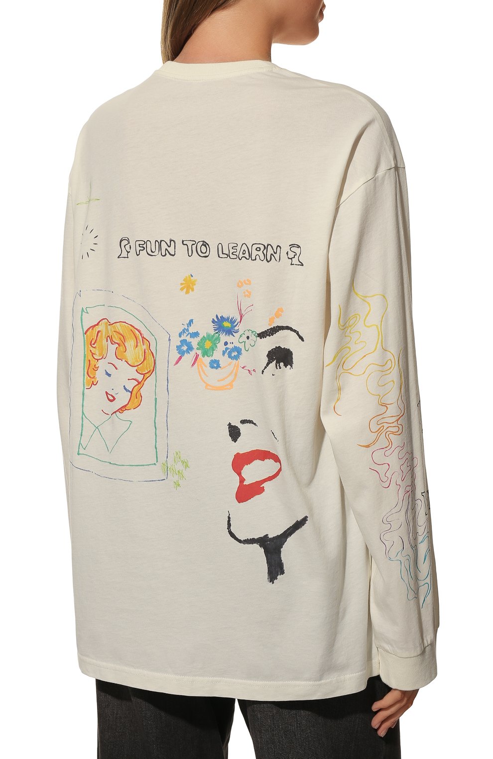 Хлопковый лонгслив R13, арт. R13WK015-K067B, фото 4