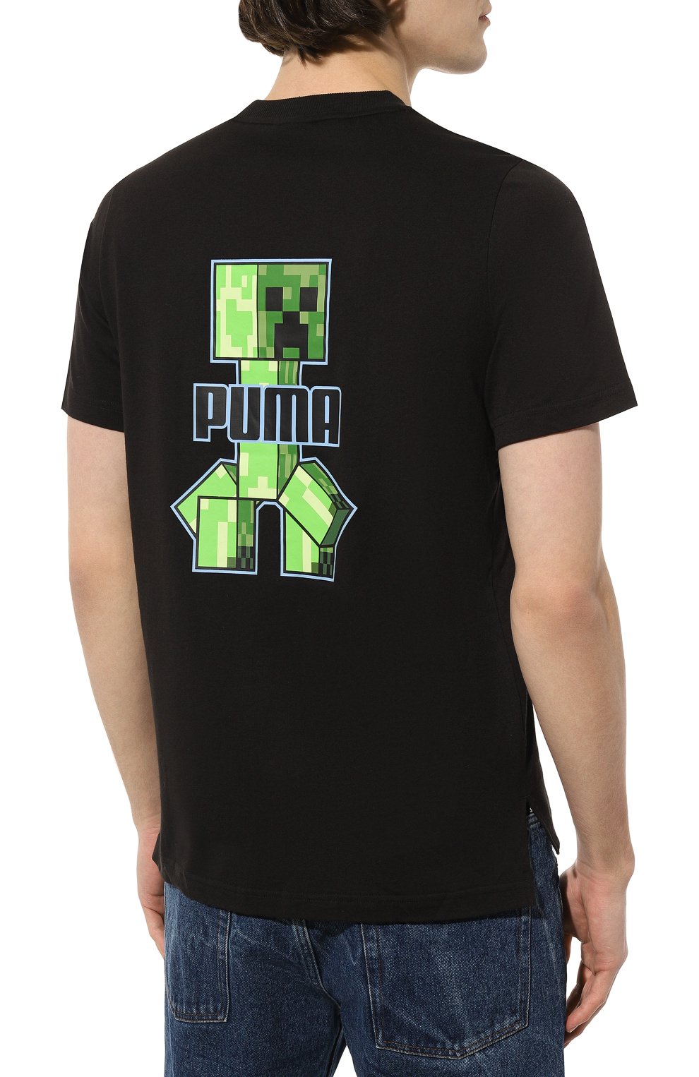 Хлопковая футболка puma x minecraft PUMA, арт. 53437401, фото 4