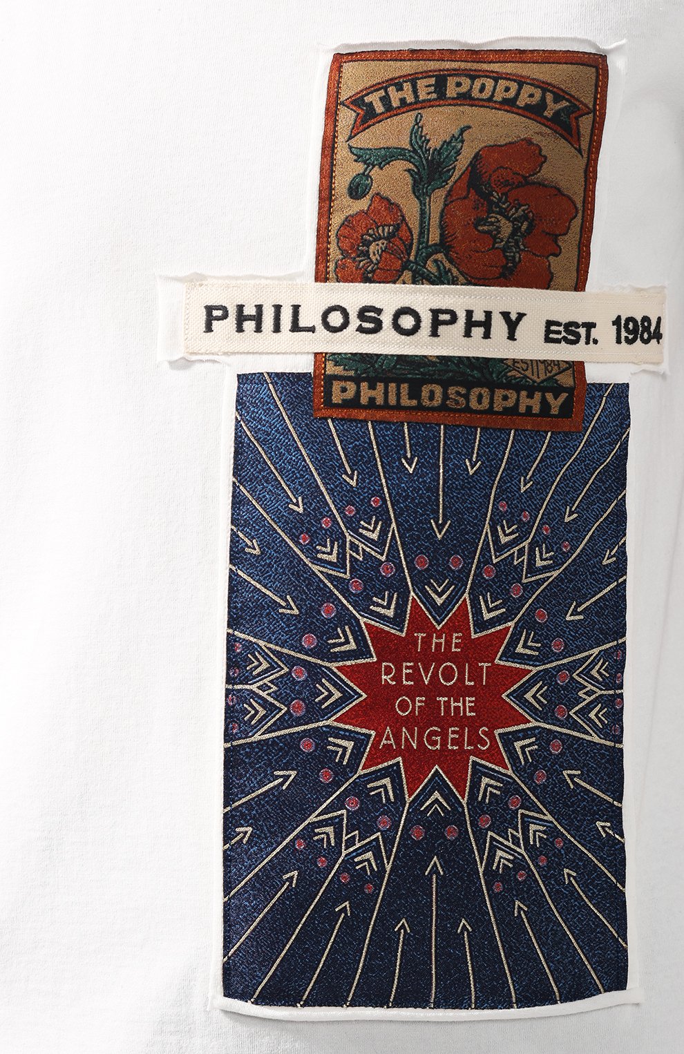 Хлопковая футболка PHILOSOPHY DI LORENZO SERAFINI белого цвета по цене 24550 руб., арт. A0710/745, фото 5 Хлопковая футболка PHILOSOPHY DI LORENZO SERAFINI, арт. A0710/745, фото 5